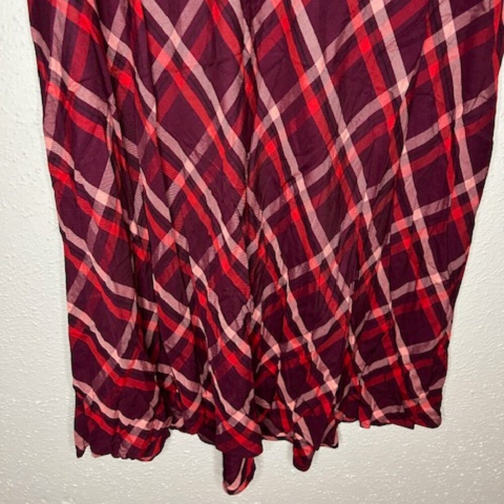 J. Jill Plaid Midi Dress Size 2X - Picture 3 of 5